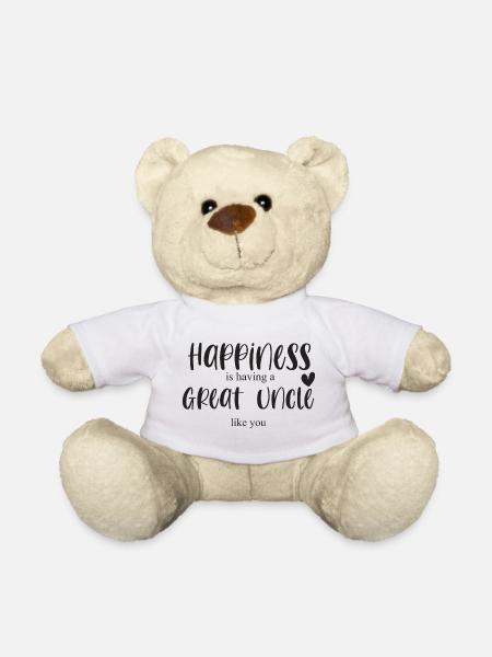 Grand Oncle Oncle Bonheur Cadeau Anniversaire Merci - Nounours - blanc