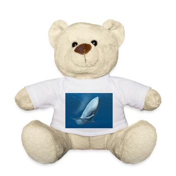 Pottwal, Wal, Walfisch, Geschenkidee - Teddy - Weiß - Vorne