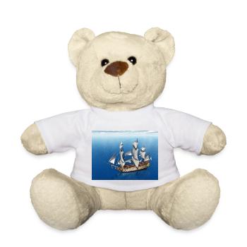 Historic sailing ship HMS Victory - Teddy Bear - white - Front