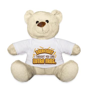 Exercice Extra Fries Citation - Nounours - blanc - Devant