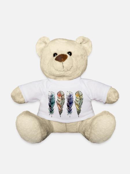 Feder - Teddy - Weiß