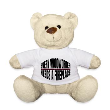 les charpentiers funshirt bois drôle charpentier - Nounours - blanc - Devant