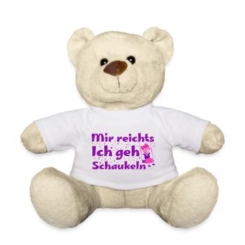 Mir reicht's, ich geh schaukeln - Teddy - Weiß - Vorne