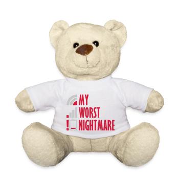 Mon pire cauchemar Logos - Nounours - blanc - Devant