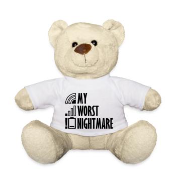 Icônes mon pire cauchemar - Nounours - blanc - Devant