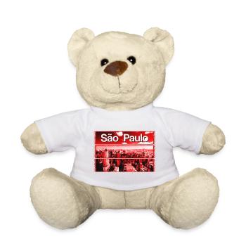 Rote Stadtsilhouette São Paulo - Teddy - Weiß - Vorne