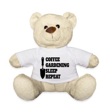 Garden Coffee Orchard Cafe Gardener Hobby Gardener - Teddy Bear - white - Front