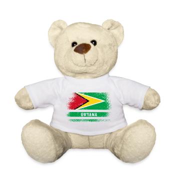 Guyana Vintage Flag - Teddy Bear - white - Front