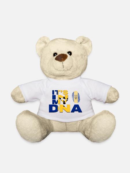 ITS IN MY DNA BARBADOS - Teddy Bear - white