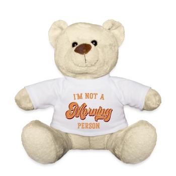Ich bin kein Morgenmensch - Teddy - Weiß - Vorne