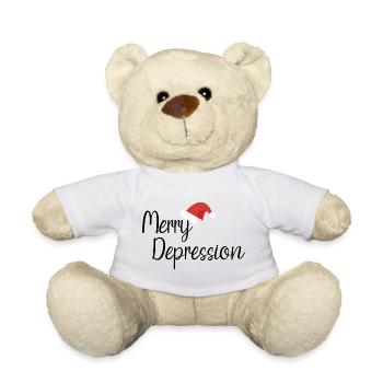 Joyeuse dépression - Nounours - blanc - Devant