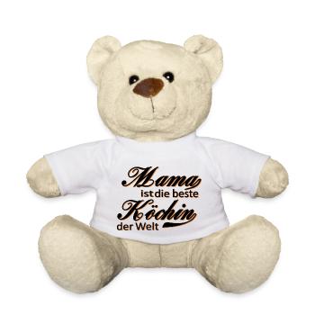 Mama ist die beste Köchin der Welt - Teddy - Weiß - Vorne