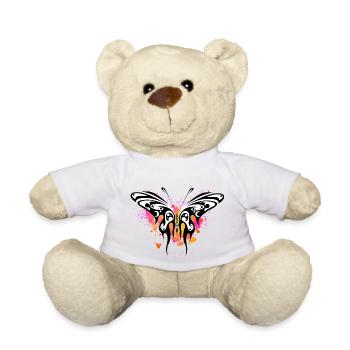 Butterfly aquarelle - Nounours - blanc - Devant