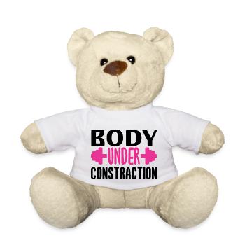 Corps sous contraction - Nounours - blanc - Devant