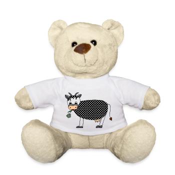 Cow - Teddy Bear - white - Front