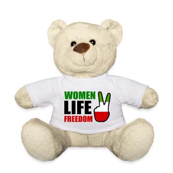 Women life freedom iran - Teddy Bear - white - Front