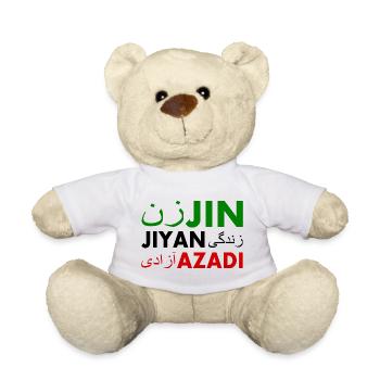 Jin jiyan azadi زن زندگی آزادی - Teddy Bear - white - Front