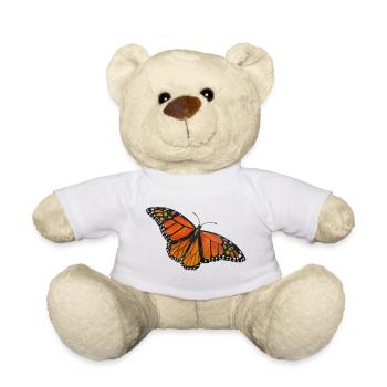 Schmetterling Monarchfalter Entomologe Wanderfalte - Teddy - Weiß - Vorne