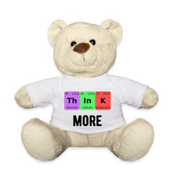 Think More II - Teddy Bear - white - Front
