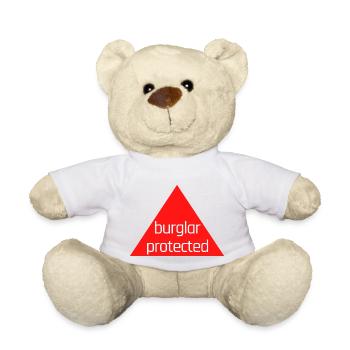 Protection contre les cambrioleurs - Nounours - blanc - Devant