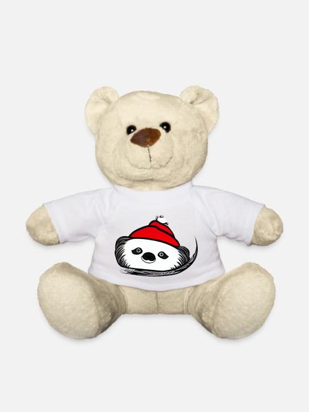 Faultier Weihnachten süß lustig Faultiere Tier 06 - Teddy - Weiß