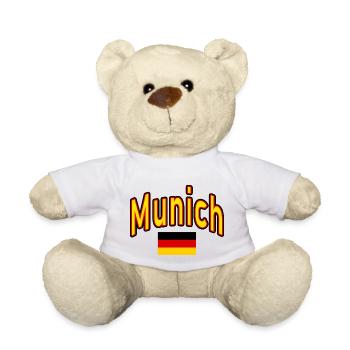 Munich münchen deutschland flagge - Teddy - Weiß - Vorne