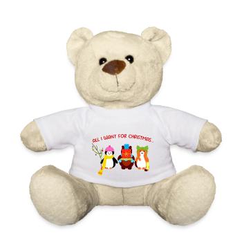 Bêtes de Noël - Nounours - blanc - Devant