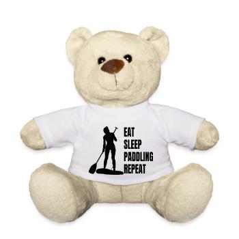 Stand-Up Paddler Stand Up Paddling Stand-Up Paddleboarding Surfing - Teddy Bear - white - Front