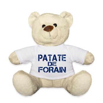 Patate forain bleu - Nounours - blanc - Devant