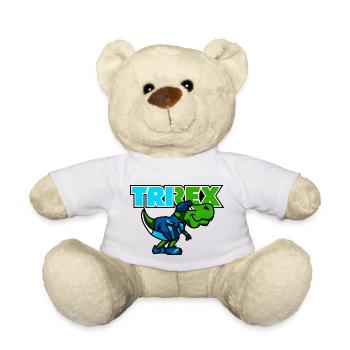 TRI REX est le dinosaure du triathlon - Nounours - blanc - Devant