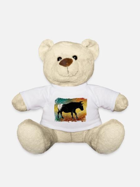 Camargue Stiermalerei - Teddy - Weiß