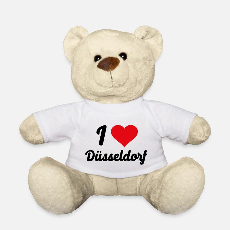 I Love Düsseldorf - Teddy - Weiß