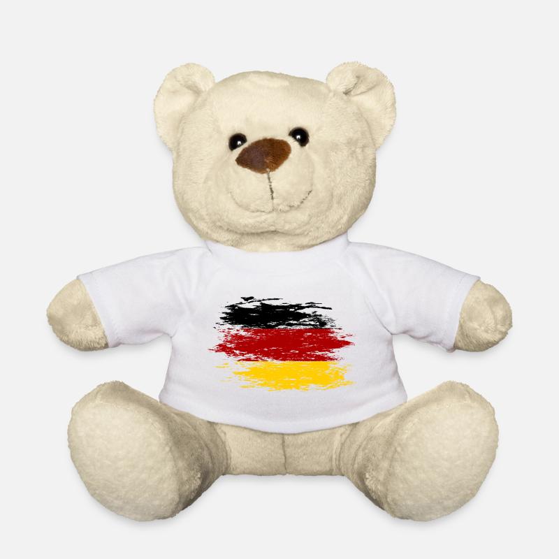 Deutschland Flagge used - Teddy - Weiß