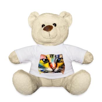 Katzengesicht 7 - Teddy - Weiß - Vorne