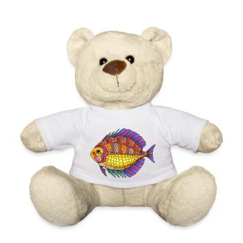 Poisson - Nounours - blanc - Devant