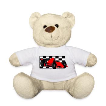 Car Motorsport - Voiture de course - Nounours - blanc - Devant
