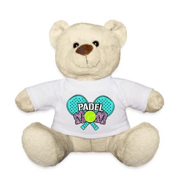 Padel Paddle Raquette Tennis Sport I Cadeau - Nounours - blanc - Devant