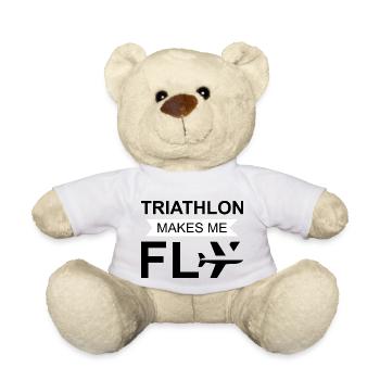 Marathon Triathlon Running joggen Biking Radfahren - Teddy - Weiß - Vorne
