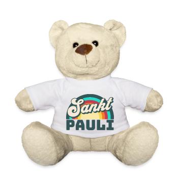 Sankt Pauli St.Pauli Hamburg Paulian Hamburger - Teddy Bear - white - Front