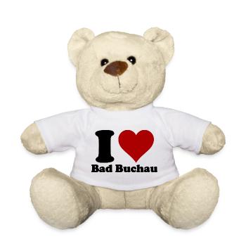 I Love Bad Buchau - Teddy - Weiß - Vorne
