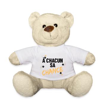 À chacun sa chance - Nounours - blanc - Devant