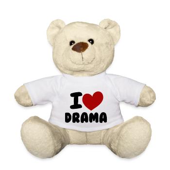 Ich mag Drama - Teddy - Weiß - Vorne