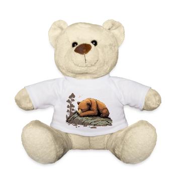 Poti l'ours qui fait la sieste - Nounours - blanc - Devant