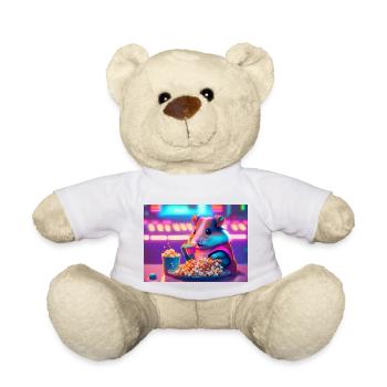 Hamster et maïs soufflé - Nounours - blanc - Devant
