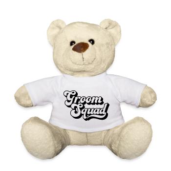 Groom Squad Bachelor Party Men Matching Group Crew - Teddy Bear - white - Front