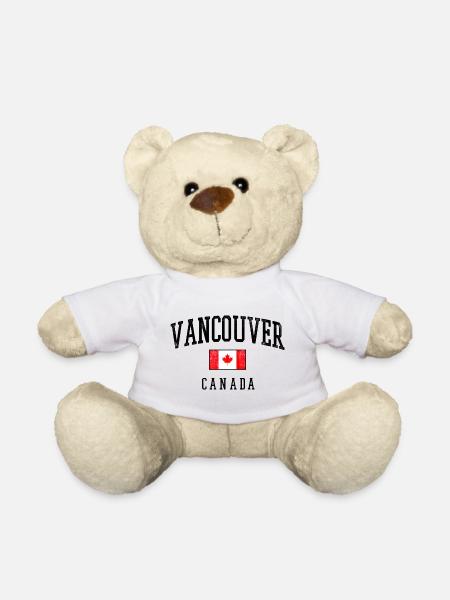 Vancouver Kanada Vintage Emblem - Teddy - Weiß