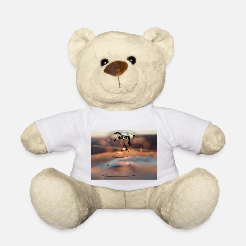 Tear Drop Future World Digital Art Fashion Design - Teddy - Weiß