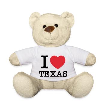 Ich liebe Texas | I Herz Texas | Texas - Teddy - Weiß - Vorne