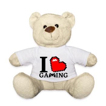 I Love Gaming - Teddy Bear - white - Front
