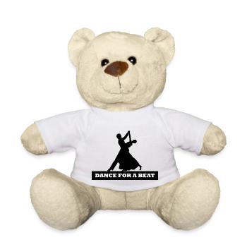 Dancing Dance Music - Teddy Bear - white - Front